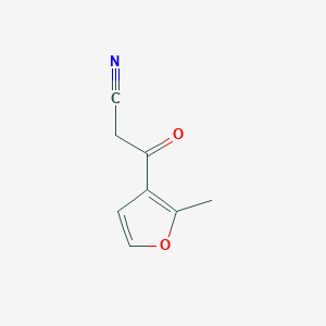 molecular formula C8H7NO2 B135238 3-(2-Methyl-3-Furyl)-3-Oxopropanenitrile CAS No. 158386-97-1
