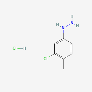molecular formula C7H10Cl2N2 B1352386 3-Chloro-4-methylphenylhydrazine hydrochloride CAS No. 54812-56-5