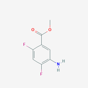 molecular formula C8H7F2NO2 B135239 Methyl 5-amino-2,4-difluorobenzoate CAS No. 125568-73-2