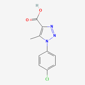 molecular formula C10H8ClN3O2 B1352392 1-(4-chlorophenyl)-5-methyl-1H-1,2,3-triazole-4-carboxylic acid CAS No. 20725-33-1