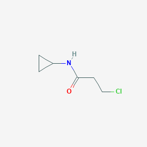 molecular formula C6H10ClNO B1352398 3-chloro-N-cyclopropylpropanamide CAS No. 573994-60-2