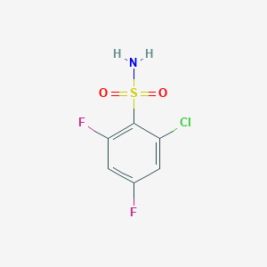 molecular formula C6H4ClF2NO2S B13523998 2-Chloro-4,6-difluorobenzenesulfonamide 