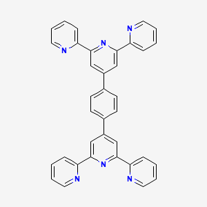 molecular formula C36H24N6 B1352409 1,4-Di([2,2':6',2''-terpyridin]-4'-yl)benzene CAS No. 146406-75-9