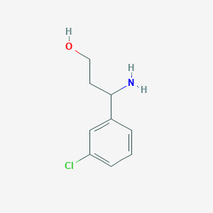 molecular formula C9H12ClNO B1352420 3-Amino-3-(3-chlorophenyl)propan-1-ol CAS No. 68208-25-3