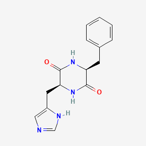 molecular formula C15H16N4O2 B1352435 Cyclo(His-Phe) 