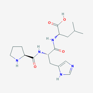 molecular formula C17H27N5O4 B1352438 H-Pro-his-leu-OH CAS No. 83960-32-1