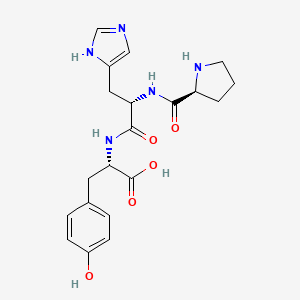 molecular formula C20H25N5O5 B1352439 H-Pro-his-tyr-OH CAS No. 81075-04-9