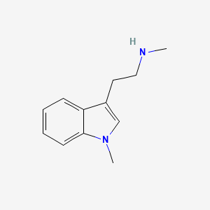 molecular formula C12H16N2 B13524425 Indole, 3-(2-(methylamino)ethyl)-1-methyl- CAS No. 37637-29-9