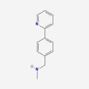 molecular formula C13H14N2 B1352454 N-Methyl-N-(4-pyridin-2-ylbenzyl)amine CAS No. 869901-08-6