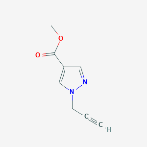 molecular formula C8H8N2O2 B13524556 methyl1-(prop-2-yn-1-yl)-1H-pyrazole-4-carboxylate 