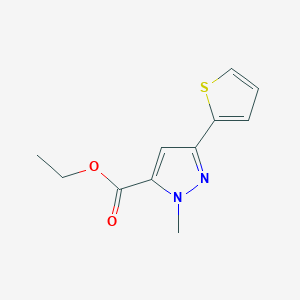 molecular formula C11H12N2O2S B1352457 Ethyl 1-methyl-3-thien-2-yl-1H-pyrazole-5-carboxylate CAS No. 868755-61-7