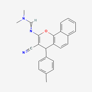N'-[3-cyano-4-(4-methylphenyl)-4H-benzo[h]chromen-2-yl]-N,N-dimethyliminoformamide