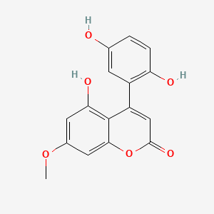 4-(2,5-Dihydroxyphenyl)-5-hydroxy-7-methoxy-2-benzopyrone