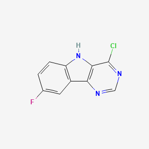 4-Chloro-8-fluoro-5H-pyrimido[5,4-b]indole