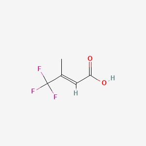 molecular formula C5H5F3O2 B1352496 4,4,4-Trifluoro-3-methyl-2-butenoic acid CAS No. 69056-67-3
