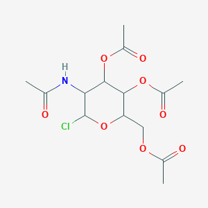 molecular formula C14H20ClNO8 B013525 2-Acetamido-3,4,6-tri-O-acetyl-2-deoxy-alpha-D-glucopyranosyl chloride CAS No. 3068-34-6