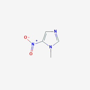 molecular formula C4H5N3O2 B135252 1-Methyl-5-nitroimidazole CAS No. 3034-42-2