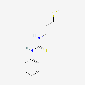 molecular formula C11H16N2S2 B1352527 1-(3-(Methylthio)propyl)-3-phenylthiourea CAS No. 99983-00-3