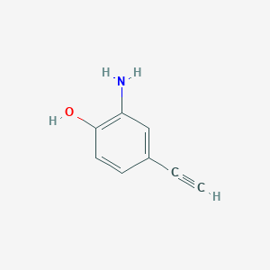 molecular formula C8H7NO B135254 2-氨基-4-乙炔基苯酚 CAS No. 70239-82-6