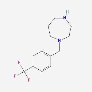 molecular formula C13H17F3N2 B1352557 1-{[4-(Trifluoromethyl)phenyl]methyl}-1,4-diazepane CAS No. 340759-28-6