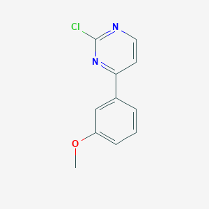 molecular formula C11H9ClN2O B1352573 2-氯-4-(3-甲氧基苯基)嘧啶 CAS No. 499195-50-5