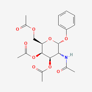 molecular formula C20H25NO9 B1352580 Phenyl 2-acetamido-3,4,6-tri-O-acetyl-2-deoxy-a-D-galactopyranoside 