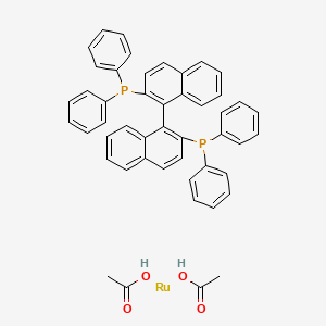 molecular formula C48H40O4P2Ru+2 B1352581 (R)-Ru(OAc)2(BINAP) CAS No. 325146-81-4