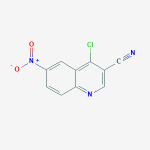 molecular formula C10H4ClN3O2 B1352585 4-Chloro-6-nitroquinoline-3-carbonitrile CAS No. 214470-37-8