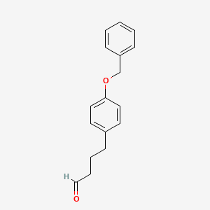 molecular formula C17H18O2 B1352587 Benzenebutanal, 4-(phenylmethoxy)- CAS No. 69172-21-0