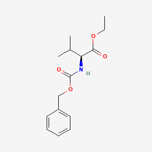 molecular formula C15H21NO4 B1352588 (S)-Ethyl 2-(((benzyloxy)carbonyl)amino)-3-methylbutanoate CAS No. 67436-18-4