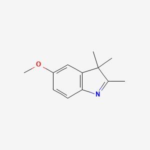 molecular formula C12H15NO B1352596 5-Methoxy-2,3,3-trimethyl-3H-indole CAS No. 31241-19-7