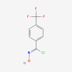 molecular formula C8H5ClF3NO B1352599 N-羟基-4-(三氟甲基)苯并咪唑基氯化物 CAS No. 74467-05-3
