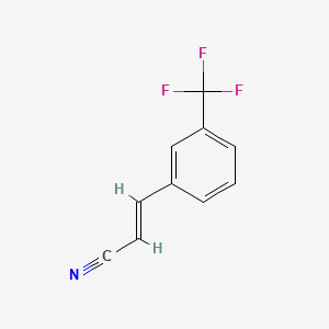 molecular formula C10H6F3N B1352636 (E)-3-(3-(Trifluoromethyl)phenyl)acrylonitrile CAS No. 58177-64-3