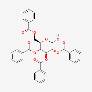 molecular formula C34H28O10 B1352643 2,3,4,6-Tetrabenzoyl-D-glucopyranose 