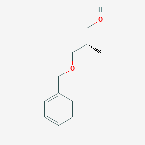 molecular formula C11H16O2 B1352647 (S)-3-(benzyloxy)-2-methylpropan-1-ol CAS No. 63930-46-1