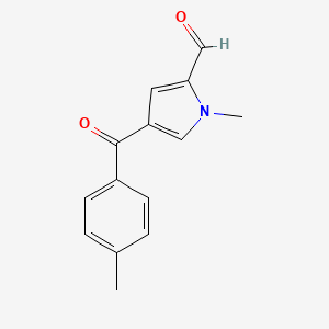 molecular formula C14H13NO2 B1352652 1-甲基-4-[(4-甲苯基)羰基]-1H-吡咯-2-甲醛 CAS No. 117378-81-1