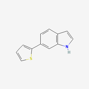 molecular formula C12H9NS B1352657 6-噻吩-2-基-1H-吲哚 CAS No. 243972-30-7