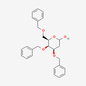 molecular formula C27H30O5 B1352660 3,4,6-Tri-O-benzyl-2-deoxy-D-galactopyranose CAS No. 94189-64-7