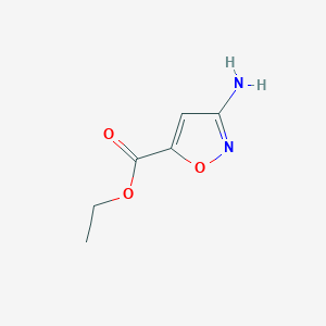 molecular formula C6H8N2O3 B1352665 Ethyl 3-aminoisoxazole-5-carboxylate CAS No. 203586-94-1
