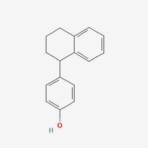 molecular formula C16H16O B1352670 4-(1,2,3,4-Tetrahydronaphthalen-1-yl)phenol CAS No. 3771-17-3