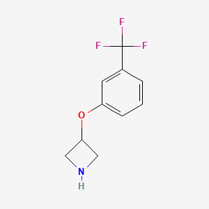 molecular formula C10H10F3NO B1352677 3-[3-(Trifluoromethyl)phenoxy]azetidine CAS No. 76263-23-5