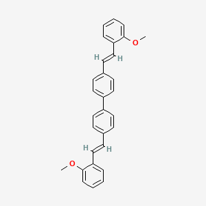 molecular formula C30H26O2 B1352681 4,4'-双(2-甲氧基苯乙烯基)-1,1'-联苯 CAS No. 40470-68-6