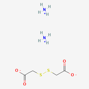 molecular formula C4H9NO4S2 B1352688 Azane;2-(carboxymethyldisulfanyl)acetic acid CAS No. 68223-93-8