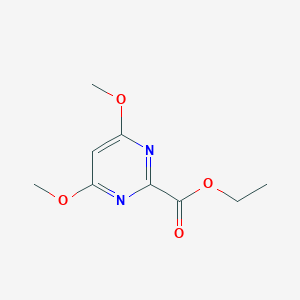 molecular formula C9H12N2O4 B135269 Ethyl 4,6-dimethoxypyrimidine-2-carboxylate CAS No. 128276-49-3