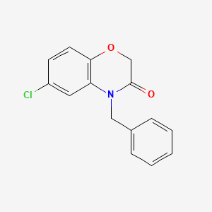 molecular formula C15H12ClNO2 B1352690 4-benzyl-6-chloro-2H-1,4-benzoxazin-3(4H)-one 