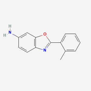 molecular formula C14H12N2O B1352691 2-(2-Methylphenyl)-1,3-benzoxazol-6-amine CAS No. 775302-22-2