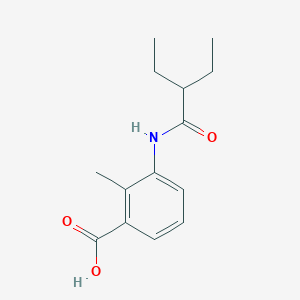 molecular formula C14H19NO3 B1352692 3-[(2-乙基丁酰)氨基]-2-甲基苯甲酸 CAS No. 890993-40-5