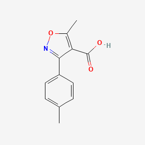 molecular formula C12H11NO3 B1352701 5-Methyl-3-p-tolyl-isoxazole-4-carboxylic acid CAS No. 91569-59-4