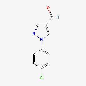 molecular formula C10H7ClN2O B1352703 1-(4-chlorophenyl)-1H-pyrazole-4-carbaldehyde CAS No. 63874-99-7