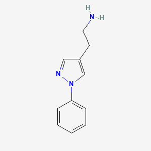 molecular formula C11H13N3 B1352706 2-(1-phenyl-1H-pyrazol-4-yl)ethanamine CAS No. 369652-04-0